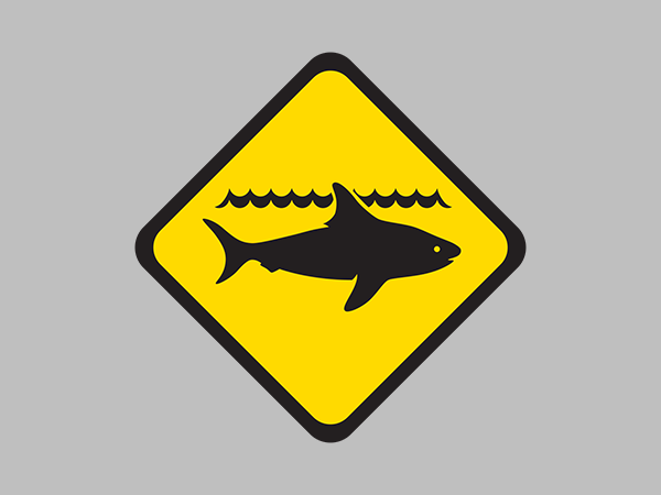 Shark ADVICE for Hassell Beach, north of Cheynes Beach